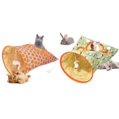 Katzentunnel-Tasche, Haustier-Katzen-Spieltunnel-Spielzeug, Tunnel gelangweilte Katzen-Haustier-Spielzeug, Katzentunnel-Beutel für Indoor-Katzen, zusammenklappbare interaktive Katzen-Bohrtasche, von ZXCVWWE