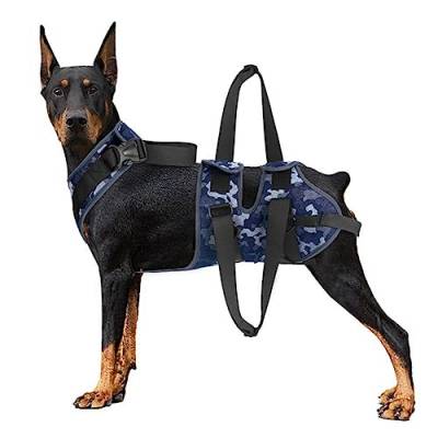 Pet Dog Support Harness Pet Rehabilitation Lift Harness Support Recovery Sling Dogs Supplies Injured D7S3 For Elderly Disabled von ZXCVWWE
