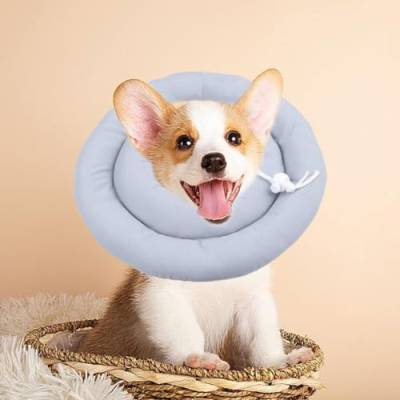 Verstellbarer Hundekegel, weiche Hundekegel-Alternative nach Operationen, schützende wasserdichte Genesungs-Hundehalsbänder, Genesungshund von ZXCVWWE