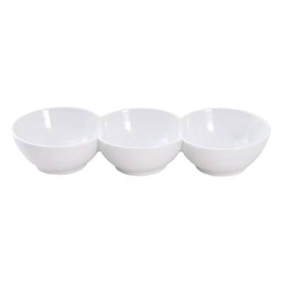 Zerodeko DREI Aufeinander Folgende Keramik Schale Snack-servierplatte Platten Gewürzschale Aus Keramik Koreanische Gewürze Pfefferschale Würzen Von Gerichten Soße Geschirr Weiß Haushalt von Zerodeko