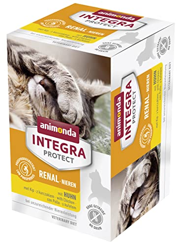 Animonda Integra Protect Nieren, Diät Katzenfutter, Nassfutter bei chronischer Niereninsuffizienz, 6 x 100 g von Animonda Integra Protect
