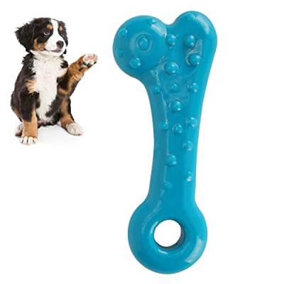 banapoy Welpenzahnspielzeug, lustiges Kauspielzeug für Hunde Robust für die Zahnpflege(Small Bones-Light Blue) von banapoy