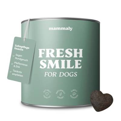 mammaly für Hunde Fresh Smile Zahnpflege Snack, Zahnpflege Hund, gegen Hund Mundgeruch, Fressnapf Innovation Award - ca. 90 Snacks von mammaly