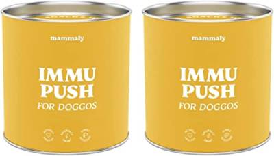 mammaly® Immu Push Snack, Nahrungsergänzungsmittel Hund, Nahrungsergänzungen & Vitamine für Hunde, Snack Vitamin Komplex für Hund, unterstützt die körpereigenen Abwehrkräfte, ca. 180 Snacks von mammaly