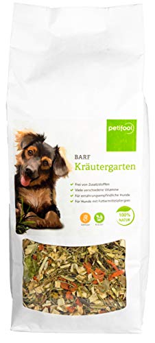 petifool Barf Kräutergarten für Hunde 750g - Gemüseflocken als Barf Ergänzungsfutter - Naturprodukt ohne künstliche Zusätze - glutenfreies & getreidefreies Hundefutter - Barf Zuatz - Barfen für Hunde von petifool