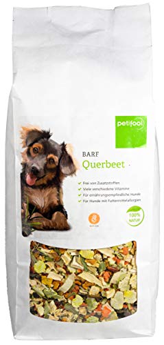 petifool Barf Querbeet für Hunde 1kg - Gemüseflocken als Barf Ergänzungsfutter - Naturprodukt ohne künstliche Zusätze - glutenfreies & getreidefreies Hundefutter - Barf Zuatz - Barfen für Hunde von petifool
