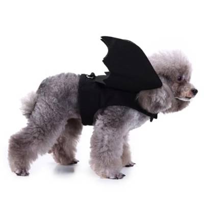 Flimikun Halloween-Kostüm für Hunde, Welpen, Fledermausform, weich, Cosplay-Kostüm von ulafbwur