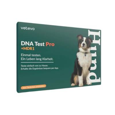 vetevo DNA Test Rassebestimmung Hund (Rassebestimmung & MDR1) von vetevo