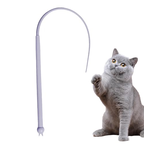 Cat Stick Toy, Cat Toy Wand - Cat Interactive Silicone Tail Teaser Stick | Safe and Fun Interactive Cat Toys for Home, Park, Garden, Outdoor Cat Stick Toy, Cat Toy Wand - Cat Interactive Silicone Tail Teaser Stick | Safe and Fun Interactive Cat Toys for Home, Park, Garden, Outdoor von ノーブランド品
