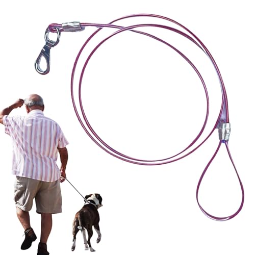 Hundeleinenseil, Metall-Hundeseil, großer Hund, Stahl, kaufest, Hundeseil, Hundetrainingsseil, Mehrzweck-Hundeseil für den Außenbereich, Hundeseil für Park, Garten Hundeleinenseil, Metall-Hundeseil, großer Hund, Stahl, kaufest, Hundeseil, Hundetrainingsseil, Mehrzweck-Hundeseil für den Außenbereich, Hundeseil für Park, Garten von ノーブランド品