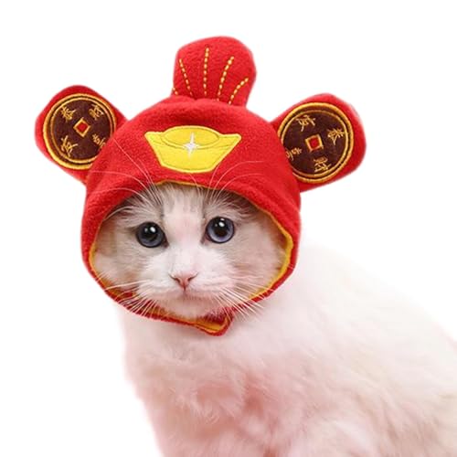 Katzenkostüm-Hut, Neujahrshut, Katzenhut, Gott des Reichtums, Wintermütze, Gott des Glücks, Hundehut, Ohrwärmer, Schutz für Weihnachten, Ostern, Kostümparty Katzenkostüm-Hut, Neujahrshut, Katzenhut, Gott des Reichtums, Wintermütze, Gott des Glücks, Hundehut, Ohrwärmer, Schutz für Weihnachten, Ostern, Kostümparty von ノーブランド品