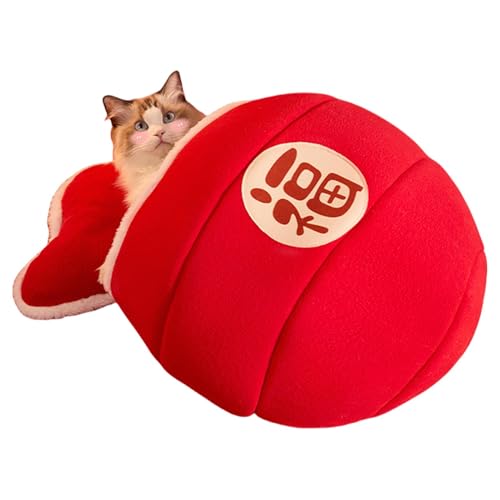 Katzenschlafsack – Winterschlafsack für Katzen, Schlafsack für Welpen, Burst Pad Katze | Katzenschlafsack weich Welpe Host Pad Kätzchen Tragegurt, dick warm Katzenbett Möbel, Indoor Katze Hund von ノーブランド品