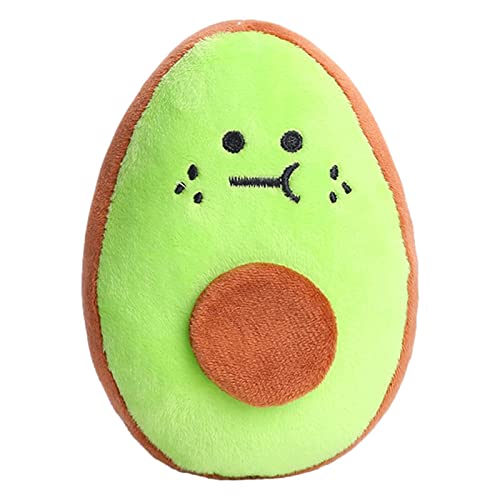 Kleiner Hund Kauen Avocado Plüschtier für Hunde Niedlicher Hund Plüschtier Hund Quietschendes Plüsch Haustier Spielzeug Avocado Klein Hundespielzeug Mittleres Hundespielzeug Kauspielzeug Avocado von ノーブランド品