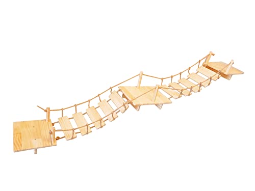 Kletterleiter zur Wandbefestigung ，3 Kletterwand für Katzen, Brücke mit 10 Schritten, maximale Belastung: 20 kg (Design, 160 x 23 x 20 cm) von 通用