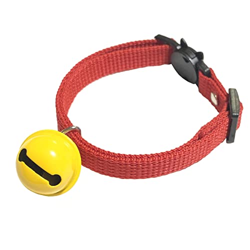 Kokoneko Honpo [Tama Halsband] Große Glocke mit Sicherheitsschnalle, handgefertigt (rot) von ここねこ本舗