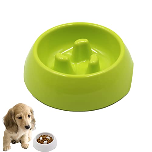 Koomiao Futternapf für Hunde, langsames Fressen, Slow Feeding, rutschfest, langsames Fressen, für kleine Hunde, Welpen (grün) von 通用