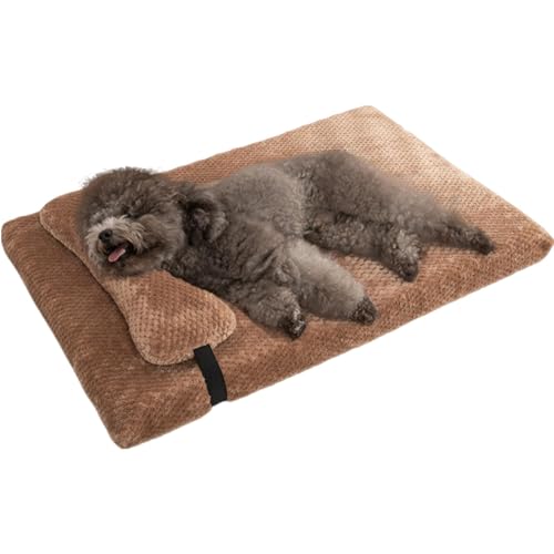 Orthopädisches Hundebett, Hundebett-Matratzenauflage | Hundebett abnehmbares Kissen Hundesofa Bettmatte – Haustier-Schlafmatte Hundekäfigbett rutschfeste Unterseite Sofa Hundebett Haustierbett für von ノーブランド品