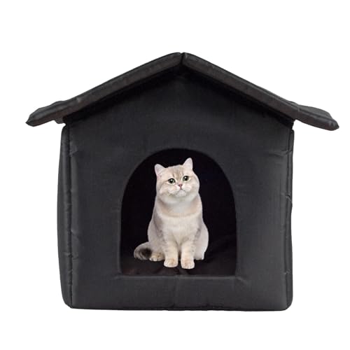 Outdoor Katzenhaus Höhle Warm Haustier Unterschlupf Outdoor Katzenbett Wasserdicht Katzenbett Stabiles Outdoor Katzenhaus Rutschfest Katzenhaus Langlebig Haustier Haus Outdoor Haustier Rückzugsort von ノーブランド品