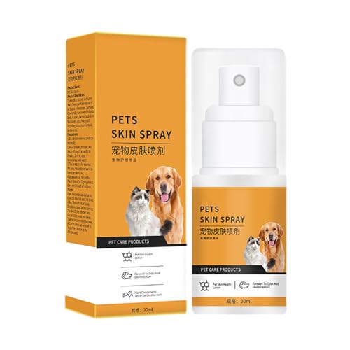 Pet Anti-Juckreiz-Spray, Hunde-Juckreiz-Spray, mildes Katzen- und Hunde-Spray, trockene Haut, 30 ml, tragbar, heiß für Haustiere, Hunde, Katzen, Haut und Fell, feuchtigkeitsspendend, natürliches Pet Anti-Juckreiz-Spray, Hunde-Juckreiz-Spray, mildes Katzen- und Hunde-Spray, trockene Haut, 30 ml, tragbar, heiß für Haustiere, Hunde, Katzen, Haut und Fell, feuchtigkeitsspendend, natürliches von ノーブランド品