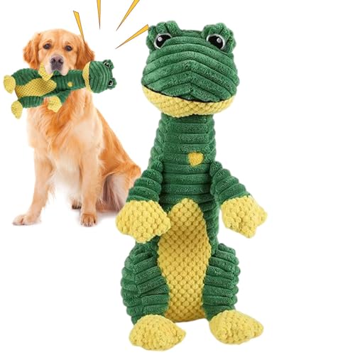-Plüsch-Hundespielzeug, Kauspielzeug für Hunde – kauresistentes Zahnen Plüschtier, weiches Froschspielzeug für Hunde mit Geräusch, Haustier-Kauspielzeug für drinnen und draußen -Plüsch-Hundespielzeug, Kauspielzeug für Hunde – kauresistentes Zahnen Plüschtier, weiches Froschspielzeug für Hunde mit Geräusch, Haustier-Kauspielzeug für drinnen und draußen von ノーブランド品