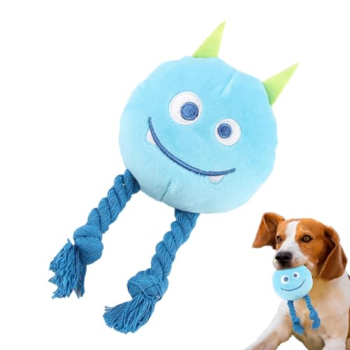 Plüsch-Hundespielzeug mit Quietscher, Kau- und Bürstenspielzeug, mittelgroßes Kau- und Schleifspielzeug für interaktiven Spaß, Baumwollseil-Bein-Design Plüsch-Hundespielzeug mit Quietscher, Kau- und Bürstenspielzeug, mittelgroßes Kau- und Schleifspielzeug für interaktiven Spaß, Baumwollseil-Bein-Design von ノーブランド品