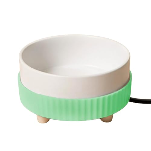 Warmwassernapf - Leiser Warmwasserbereiter, USB Wiederaufladbarer Haustiernapf | Heißwassernapf Isolierter Wassernapf mit Bodenheizplatte Tiergetränkeschale Haustier Wasserspender für Kätzchen Welpen von ノーブランド品