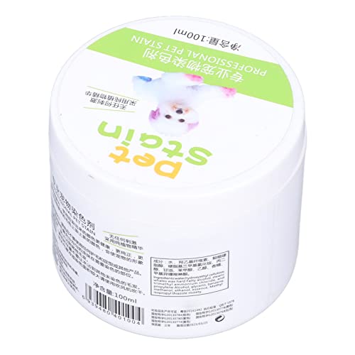 Hundehaarfärbemittel, Haustierhaarfärbemittel, dauerhaft sicher, einfach zu verwenden für die Haustierpflege(Schwarze Jade) von 01 02 015