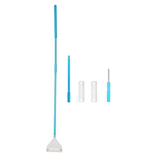 01 Algen-Scrubber-Pad, Rasiermesser für die Haushaltsschärfe Algen-Reinigungsrasierer, für Glasbehälter-Aquarium-Riff und Pflanze(Blue) von 01