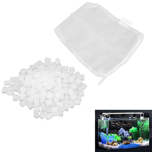01 Aquarium Filtermedien, Kunststofffilter Material Lange Lebensdauer mit 3 in 1 Funktion für Wandfilter für Aquarium für Filterfass für Zuhause von 01