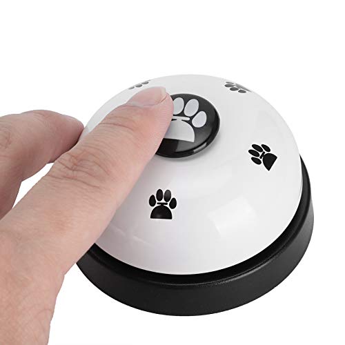 01 Hundetrainingsglocke, interaktives Haustierspielzeug Einfach zu bedienende Hundetrainingsglocke Hunderufglocke mit 3 Stück Glocken zum Training((White)) von 01