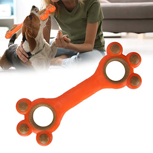 01 Kauspielzeug für Haustiere Knochen, Hundeknochenspielzeug für Haustiere Kauspielzeug für Hunde Kauspielzeug für Hunde Lebensmittelqualitätsmaterial zum Zähneknirschen für interaktives(orange) von 01