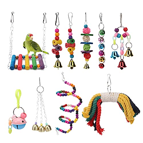 01 Papageienspielzeug, Klettern Hängendes Naturholz Vogelspielzeug für kleine Sittiche zum Dekorieren von Häusern für Kräftigungsübungen 01 Papageienspielzeug, Klettern Hängendes Naturholz Vogelspielzeug für kleine Sittiche zum Dekorieren von Häusern für Kräftigungsübungen von 01