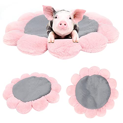 01 Pet Bed Mat, Blumenförmige Pet Mat Pet Supplies zum Spielen zum Nickerchen zum Ausruhen zum Schlafen(Grey, S) von 01
