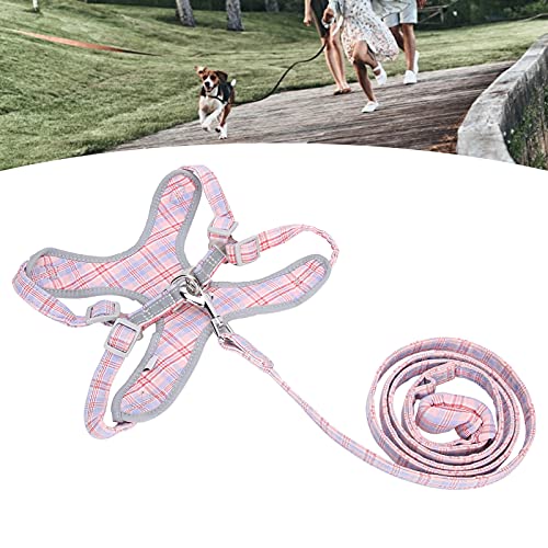 Pet Chest Collar Strap, Soft Pet Supplies Reflektierende Trainingsweste für Haustiere mit reflektierenden Materialien für Kleintiere zum Joggen zum Laufen(Rose red, L) von 01