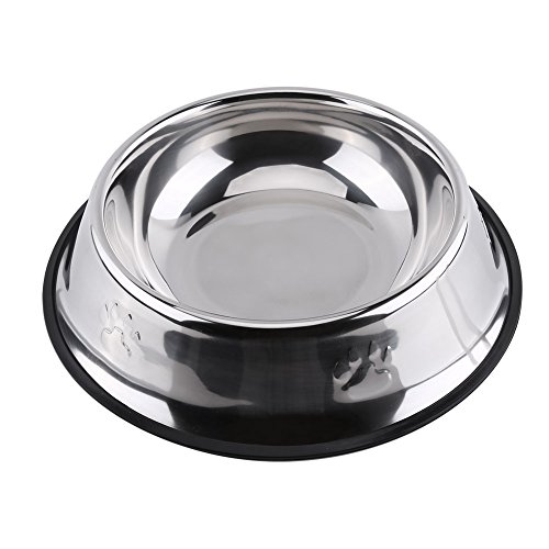 01 Pet Feeder Pet Bowl Tiernahrungsschüssel Edelstahl Dog Diner Dog Bowl Reisen für zu Hause(30cm) von 01