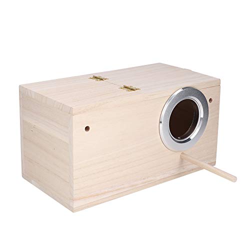 03 Wood House Bird Volierenkäfig Box, Vogelzucht Box, Safe Wood Lovebirds für Wellensittiche Nymphensittich für Papagei(Right Opening) von 03
