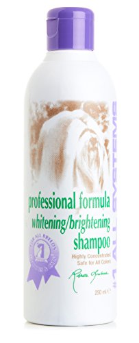 #1 All Systems Hundeshampoo für weißes Fell Professional Formula Whitening - 250 ml Flasche von #1 All Systems