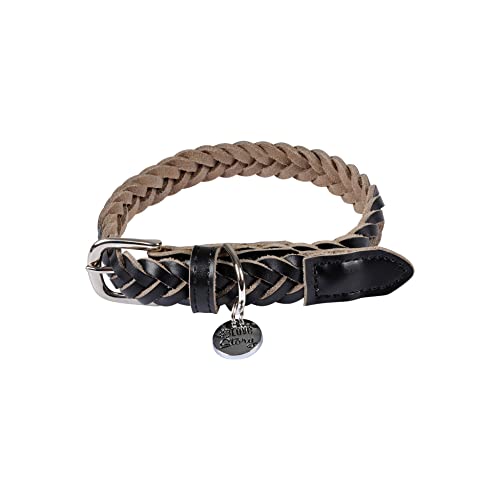 1001KDO POUR ANIMAUX Hundehalsband aus Leder, Schwarz, 30-45 cm 1001KDO POUR ANIMAUX Hundehalsband aus Leder, Schwarz, 30-45 cm von 1001KDO POUR ANIMAUX