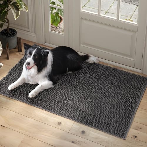 100pointONE Hunde-Fußmatte für den Innenbereich, 121,9 x 182,9 cm, saugfähige und schnell trocknende Schlammmatte für Hunde, rutschfest, waschbar, Eingangsteppich, weicher dicker Chenille, 100pointONE Hunde-Fußmatte für den Innenbereich, 121,9 x 182,9 cm, saugfähige und schnell trocknende Schlammmatte für Hunde, rutschfest, waschbar, Eingangsteppich, weicher dicker Chenille, von 100pointONE