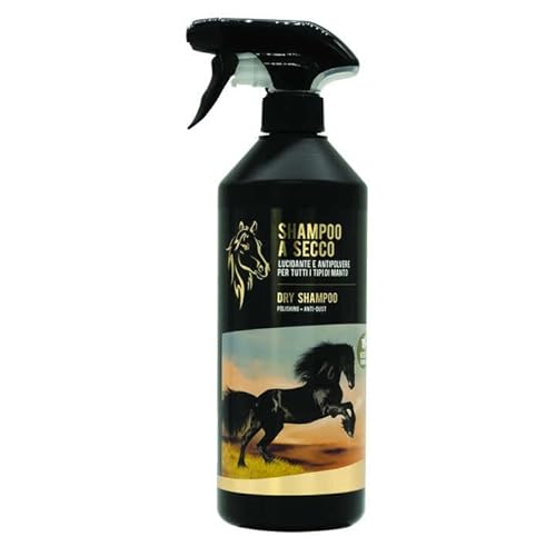 Natürliches und pflanzliches Trockenshampoo für Pferde – kein Wasser oder Spülen erforderlich – für eine schnelle und effektive Reinigung, geeignet für alle Arten von Fell, Linie 101 (750 ml) von 101 love for pet