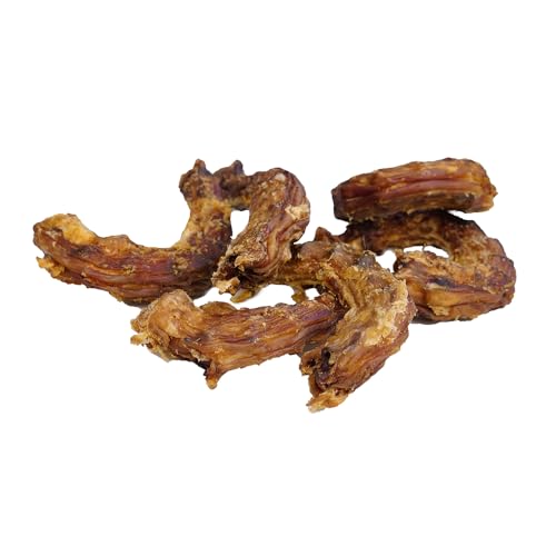 123… Hund dabei! - Getrocknete Hähnchenhälse für Hunde – Natürlicher Kausnack, ohne Zusatzstoffe, proteinreich & gut verdaulich, ideal für alle Hunderassen & Altersklassen (1kg, Hähnchen-Hälse) von 123... Hund dabei!