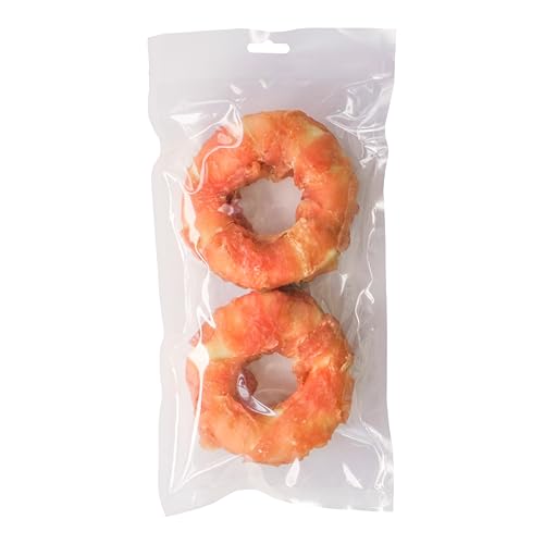 123... Hund Dabei! - Hähnchen-Donut Kausnack für Hunde - Chicken-Donut Mit Hähnchenfilet (2 Stück) von 123... Hund dabei!
