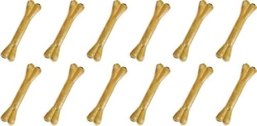 12 x Kauknochen 100% Bullepee 12cm Rind Extra Robust & Extra Lecker! Stierhaut Hundesnacks Bull von 123diepvriesvoer.nl