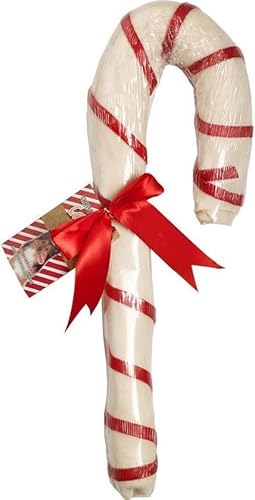 Candy Cane XL Hunde Party Kaustock Rinderhaut Weihnachten Geschenk Hund Geburtstagsgeschenk Geschenk Schluck von 123diepvriesvoer.nl