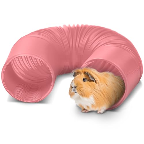 Meerschweinchentunnel und Hamsterröhren, lustige Frettchentunnel, ideales Zubehör für Rattenkäfige, zusammenklappbares Meerschweinchen-Spielzeug für Langeweile, Rosa Meerschweinchentunnel und Hamsterröhren, lustige Frettchentunnel, ideales Zubehör für Rattenkäfige, zusammenklappbares Meerschweinchen-Spielzeug für Langeweile, Rosa von 2 Brothers Wholesale