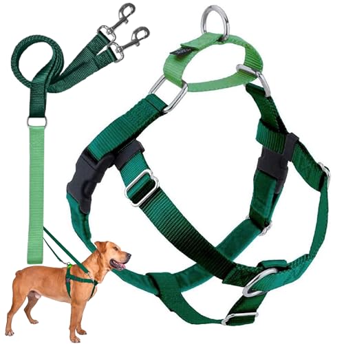 2 Hounds Design 818557021719 No-Pull Dog Harness with LeashLarge (1 Zoll Wide) LKelly Green von 2 Hounds Design