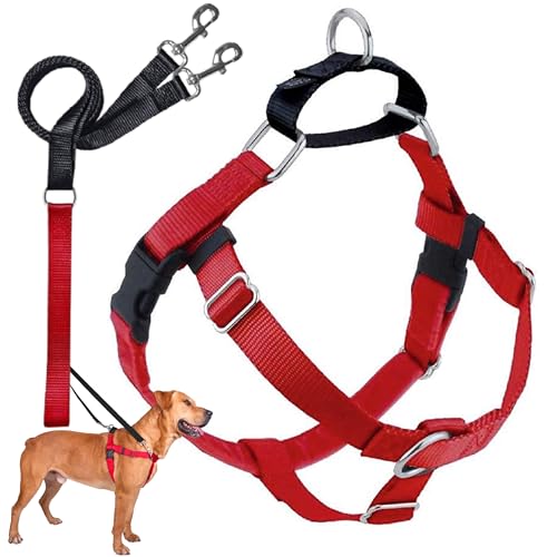 2 Hounds Design 859131002267 No-Pull Dog Harness with LeashLarge (1zoll Wide) LRed von 2 Hounds Design