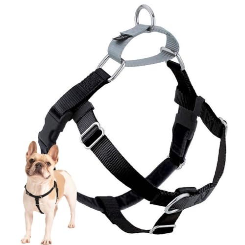 2 Hounds Design Wiggles Wags Whiskers Hundegeschirr Freedom,: Samt Polsterung, Multifunktions-& USA, wurde. Viel Größen & Farben (Leine Nicht im Lieferumfang enthalten), Medium (5/8" Wide), schwarz von 2 Hounds Design