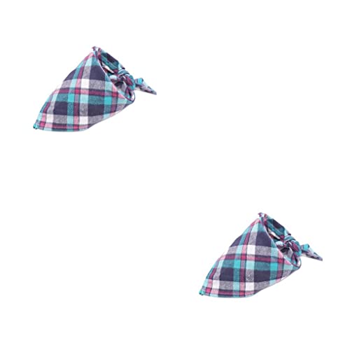 2 Satz von Hundebandana Kleidung für kleine Hunde Speicheltuch Dreieckstuch Set von 22Wenbeseung