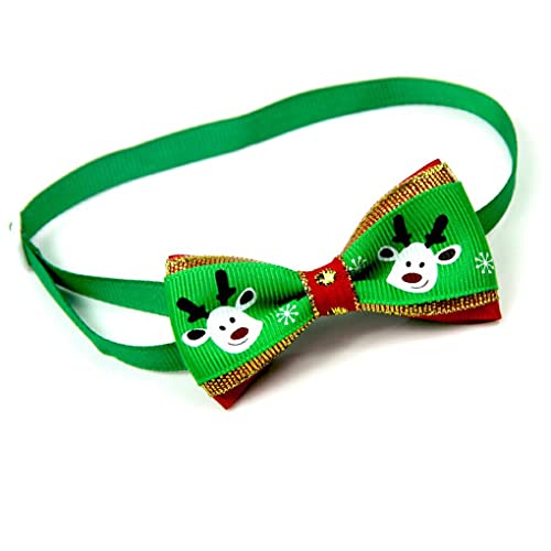 Pet Bow Tie Collar Entzückendes Katzenkleidungszubehör Verstellbare Halsverzierung Weihnachtsrequisiten Weihnachten Katzen Hundehalsbänder, Geben Sie 11 EIN von 22Wenbeseung
